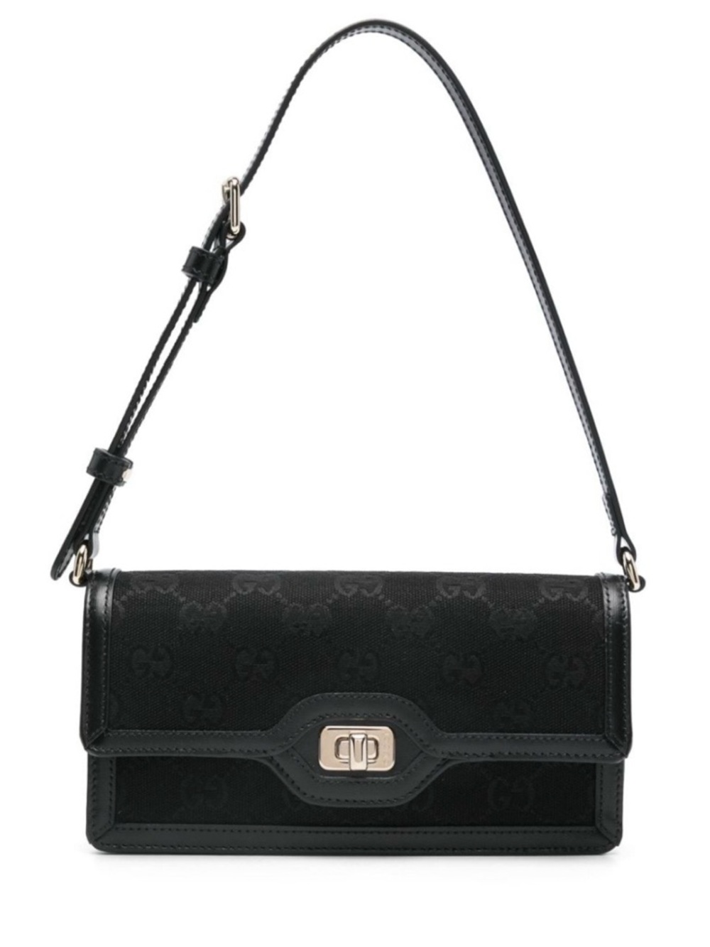 NEW Gucci Black Luce Mini Monogram Shoulder Bag